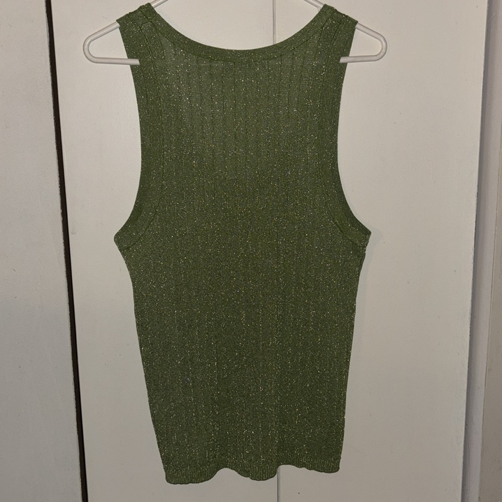 π {FINAL SALE} ZARA Metallic Thread Tank - Picture 7 of 7